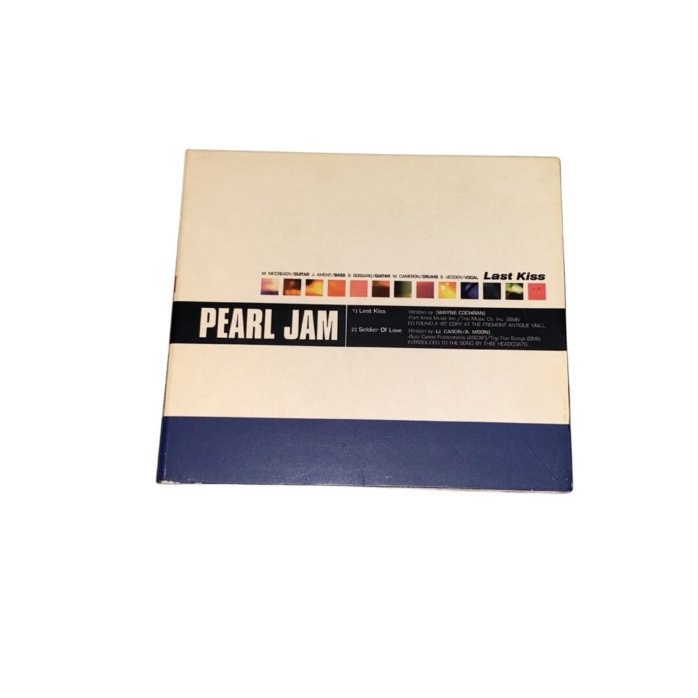 Pearl Jam Last Kiss CD Single CARE Benefit Rebuffed Tested Digipak